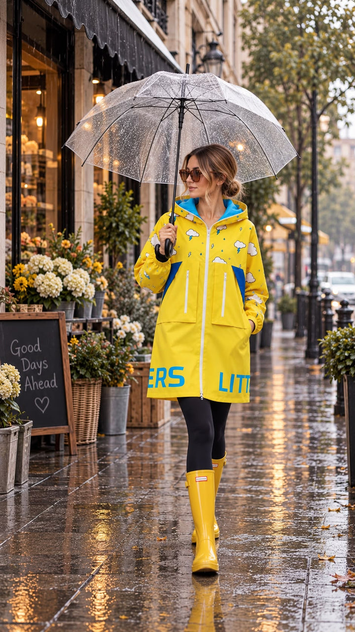 Sarı yağmurluk manken #yellow_1